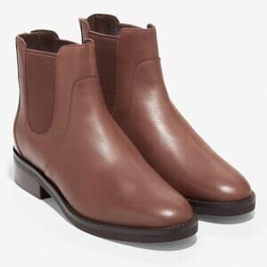 Cole Haan Boots Women's Size 7 Chestnut Reid WaterProof Ankle Chelsea Booties